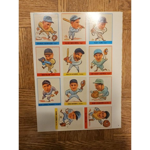 1977 Dover Publishing Reprint Baseball Card Book 8 Pages - Picture 4 of 4